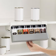 Under-Shelf Seasoning Bottle Storage Rack