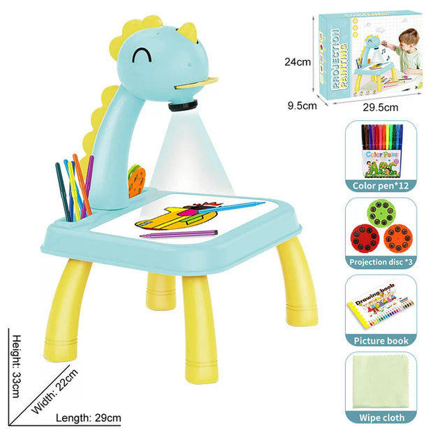 Children LED Projector Drawing Board