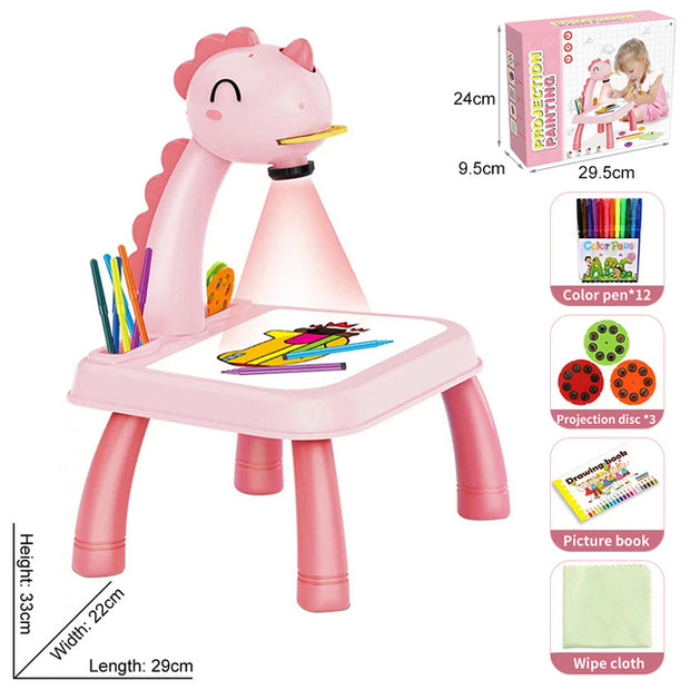 Children LED Projector Drawing Board