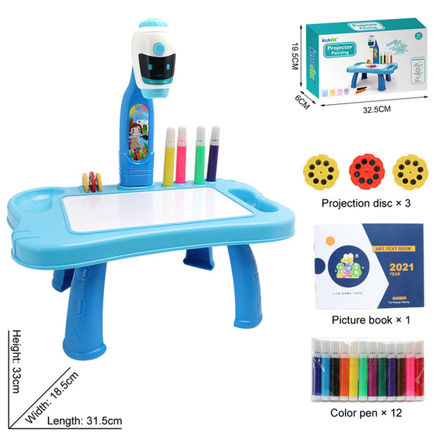 Children LED Projector Drawing Board